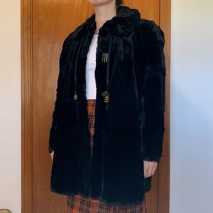 VINTAGE | Fur Swing Coat
